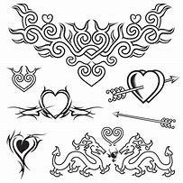 Image result for Love Tattoo Sketches