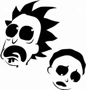 Image result for Rick and Morty Pumpkin Stencil