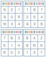 Image result for Personalized Number Bingo Cards