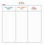 Image result for KWL Chart Printable PDF