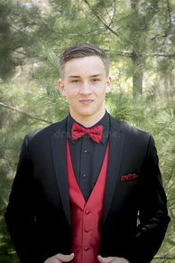 Image result for Black and Red Tuxedo