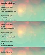 Image result for Your Stunning Eyes Poem