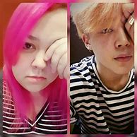 Image result for Jimin Pink Hair Selca