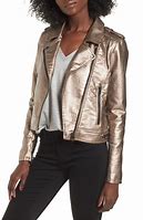 Image result for Metallic Faux Leather Jacket