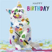 Image result for Happy Birthday Cat Card