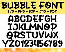 Image result for Bubble Font On Cricut