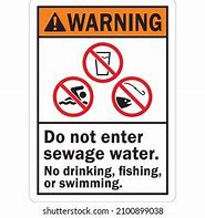 Image result for Do Not Enter Water Sign