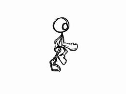 Image result for Cartoon Person Outline Walking