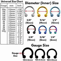 Image result for Septum Gauge Sizes