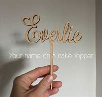 Image result for Personalized Name Cake Topper