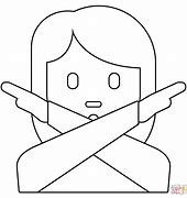 Image result for Emoji Gesturing No