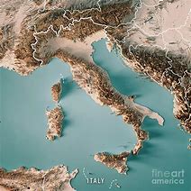 Image result for 3D Map for Italy