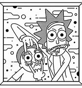 Image result for Rick and Morty Characters Line Art