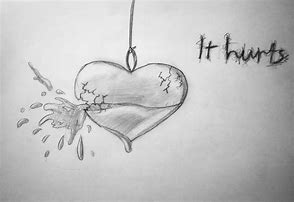 Image result for Broken Heart Sketch