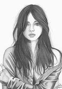 Image result for Sketch of Sad Female Face