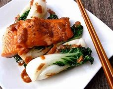 Image result for Miso Salmon with Baby Bok Choy