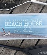 Image result for Personalized Outdoor Beach House Signs