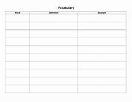 Image result for Vocabulary Word Chart