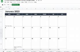 Image result for Calendar in Google Sheets