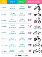 Image result for Kids Bike Size Sizing Chart