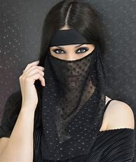 Image result for Half Face Veil