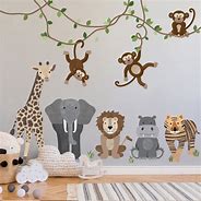 Image result for Jungle Animals Wall Decals