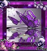 Image result for Purple Rose with Butterfly GIF