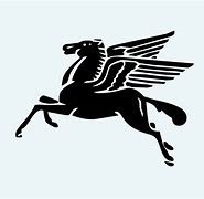 Image result for Mobil Pegasus Vector Art