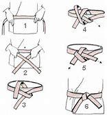 Image result for Proper Way to Tie Karate Belt