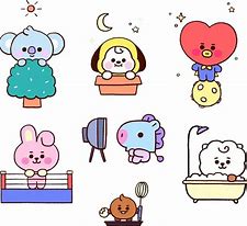 Image result for BT21 Baby Stickers