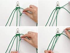 Image result for How to Do a Macrame Keychain