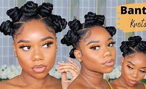 Image result for Bantu Knots Hair Afro