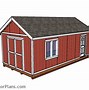 Image result for 12X24 Run in Shed Plans