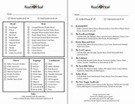 Image result for Sandwich Order Form Template