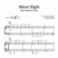 Image result for Silent Night Harp Sheet Music