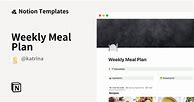 Image result for Weekly Meal Plan Menu