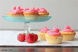 Image result for Strawberry Cupcakes Vanilla