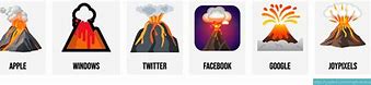 Image result for Volcano Emoji