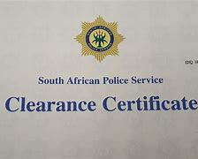 Image result for South African Police Clearance