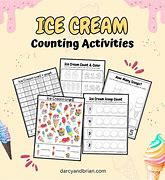 Image result for Ice Cream Spanish Activity Counting