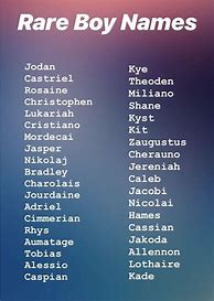 Image result for Name Ideas for Boys