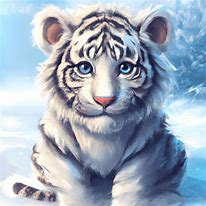 Image result for White Tiger Drawing On Grey Paper Cute