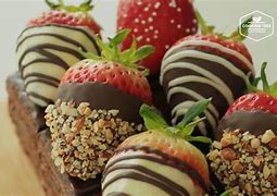 Image result for Strawberry Cake with Chocolate Ganache