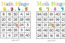 Image result for How Do You Play Math Bingo