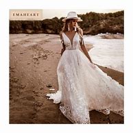 Image result for Bohemian Beach Wedding Dress