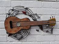 Image result for Metal Guitar Sculpture