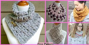 Image result for Free Crochet Patterns Infinity Scarves