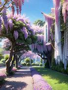 Image result for Statues Covered with Wisteria