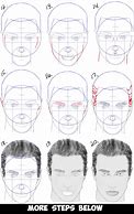 Image result for Male Face Drawing Steps