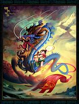 Image result for Nezha Defeats the Dragon King